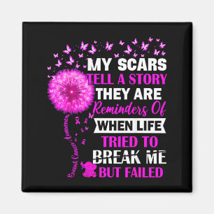 Breast Cancer Survivor My Tell Story Awareness Magnet
