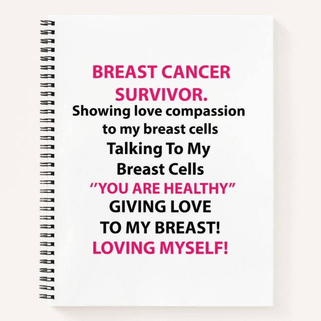Breast Cancer Survivor Notebook (Front)
