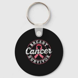 Breast Cancer Survivor Pink Awareness Fight Breast Key Ring
