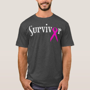 Breast Cancer Survivor Pink Awareness Ribbon T-Shirt