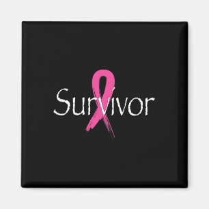 Breast Cancer Survivor Pink Ribbon Awareness Month Magnet
