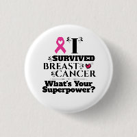Breast cancer survivor pink ribbon superpower