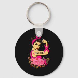 Breast Cancer Survivor Rosie Riveter Nk Awareness  Key Ring