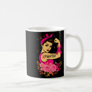 Breast Cancer Survivor Rosie Riveter Pink Awarenes Coffee Mug