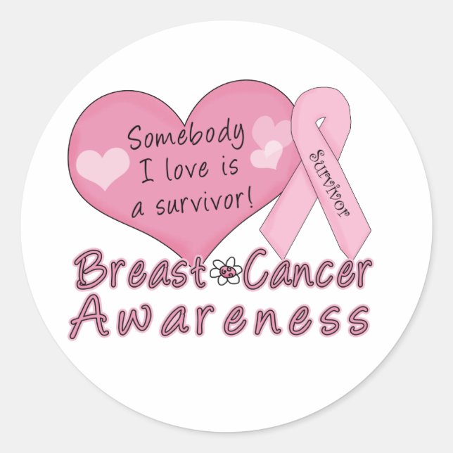 Breast Cancer Survivor Stickers (Front)