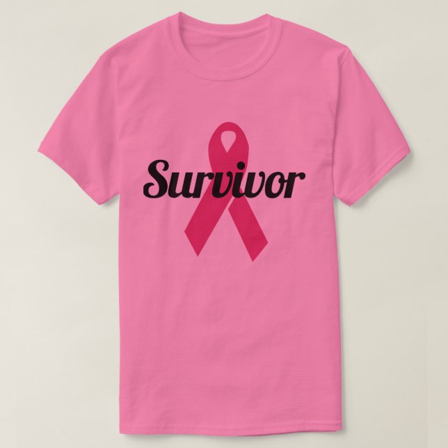 Breast Cancer Survivor  T-Shirt (Design Front)