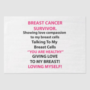 Breast Cancer Survivor Tissue Paper