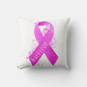 Breast Cancer Survivor Vintage Cushion