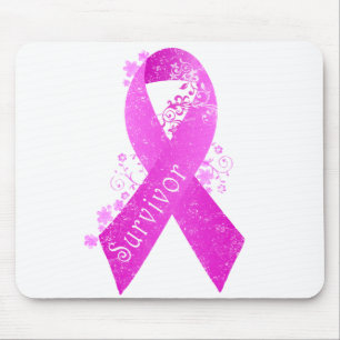 Breast Cancer Survivor Vintage Mouse Pad