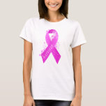 Breast Cancer Survivor Vintage T-Shirt<br><div class="desc">Beautiful combination of a pink ribbon and flowers with “Survivor” in vintage style to support Breast Cancer Survivor.</div>