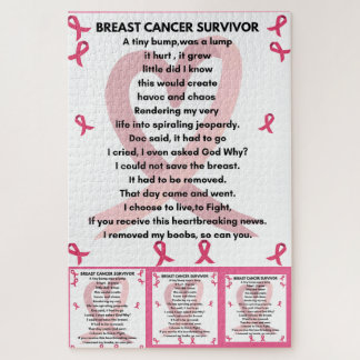 BREAST CANCER SURVIVOR Wall Art Jigsaw Puzzle