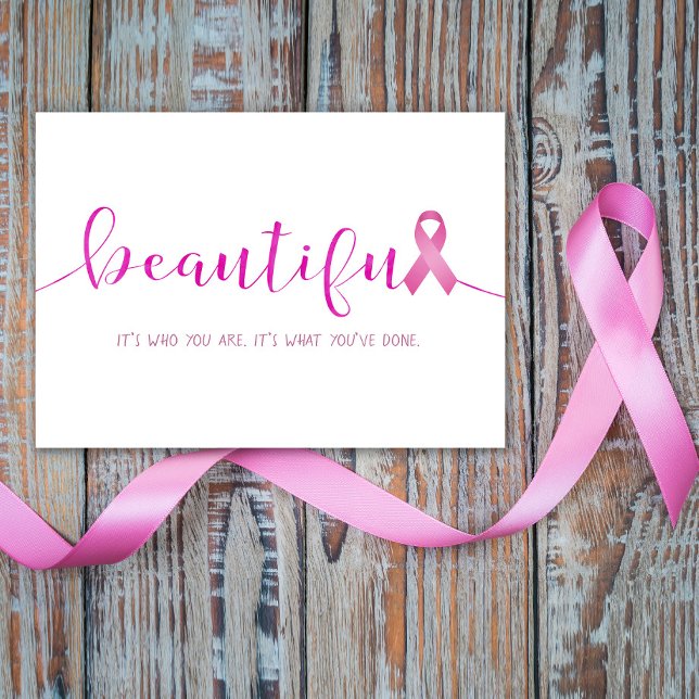 Breast Cancer Survivor You are Beautiful Card (Creator Uploaded)