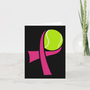 Breast Cancer Tennis Ll Pink Ribbon Mammogram Spor Card