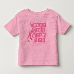 Breast Cancer Tough Kids Wear Pink Toddler T-Shirt