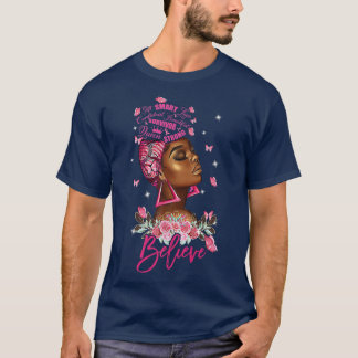 Breast Cancer Warrior Awareness Black Queen Women  T-Shirt
