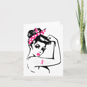 Breast Cancer Warrior Awareness Tee Support Believ Card