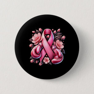 Breast Cancer Warrior Breast Cancer Awareness 6 Cm Round Badge
