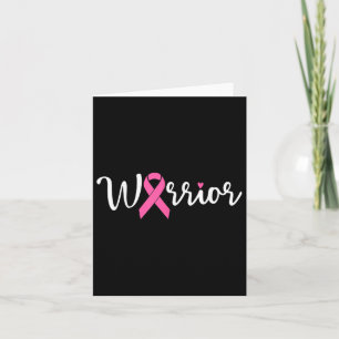 Breast Cancer Warrior Breast Cancer Awareness Pink Card