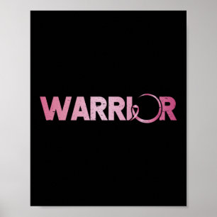 Breast Cancer Warrior Breast Cancer Awareness Poster