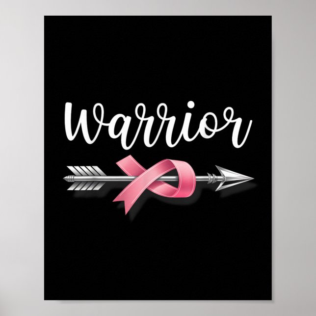 Breast Cancer Warrior Breast Cancer Awareness T-sh Poster (Front)