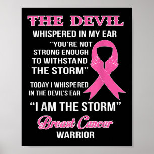Breast Cancer Warrior Cancer Survivor Clothing Gif Poster