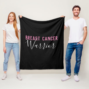 Breast Cancer Warrior Fleece Blanket