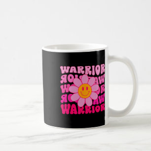 Breast Cancer Warrior Flower Pink Ribbon Coffee Mug