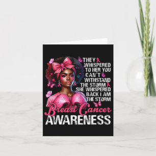 Breast Cancer Warrior I'm The Storm Strong Women P Card