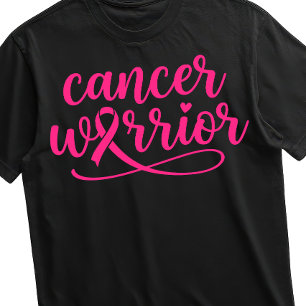 Breast Cancer Warrior Pink Cancer Awareness Ribbon T-Shirt