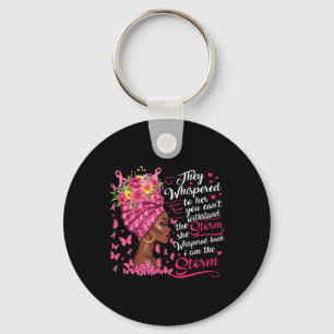Breast Cancer Warrior Pink Ribbon I'm The Storm Bl Key Ring