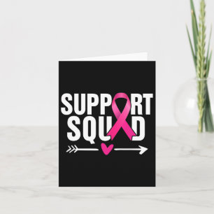 Breast Cancer Warrior Support Squad Breast Cancer Card
