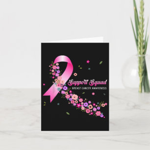 Breast Cancer Warrior Support Squad Breast Cancer  Card
