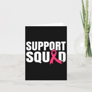Breast Cancer Warrior Support Squad Breast Cancer Card