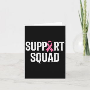 Breast Cancer Warrior Support Squad Breast Cancer Card