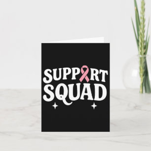 Breast Cancer Warrior Support Squad Breast Cancer Card