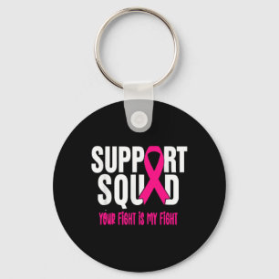 Breast Cancer Warrior Support Squad Breast Cancer Key Ring
