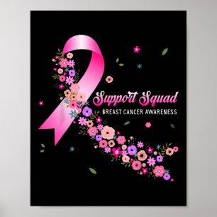 Breast Cancer Warrior Support Squad Breast Cancer  Poster