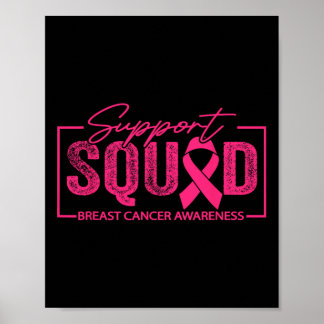 Breast Cancer Warrior Support Squad Breast Cancer Poster