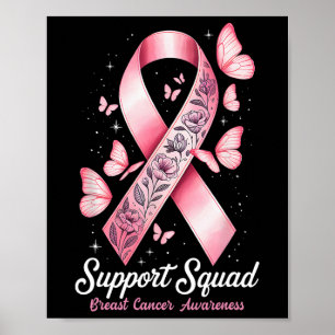 Breast Cancer Warrior Support Squad Breast Cancer Poster