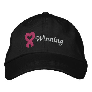 Breast Cancer Winning Embroidered Hat