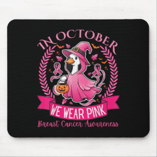 Breast Cancer Women Halloween In October We Wear P Mouse Pad