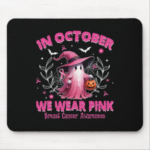 Breast Cancer Women Halloween In October We Wear P Mouse Pad