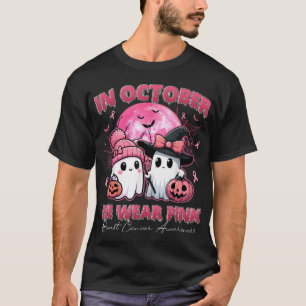 Breast Cancer Women Halloween October T-Shirt
