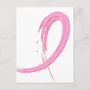 Breast Cancer's Pink Ribbon A4 Postcard