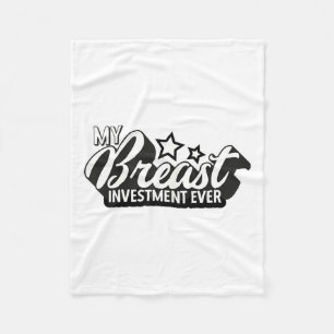 Breast Implants Ies Funny New S Plastic Surgery  Fleece Blanket