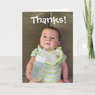 Breast Milk Thank You Card   Funny Baby Cards