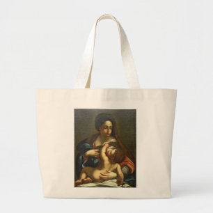 BREAST OF MARY LARGE TOTE BAG