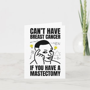 Breast Restoration And Breast Cancer - Funny Maste Card