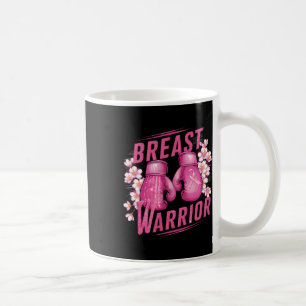 Breast Warrior Boxing Glove Breast Cancer Awarenes Coffee Mug