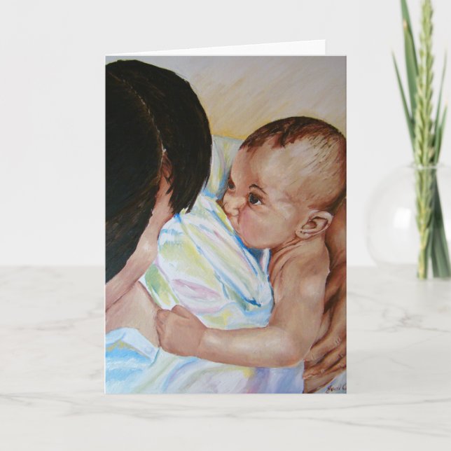 Breastfeeding and Bonding - Greeting Card (Front)